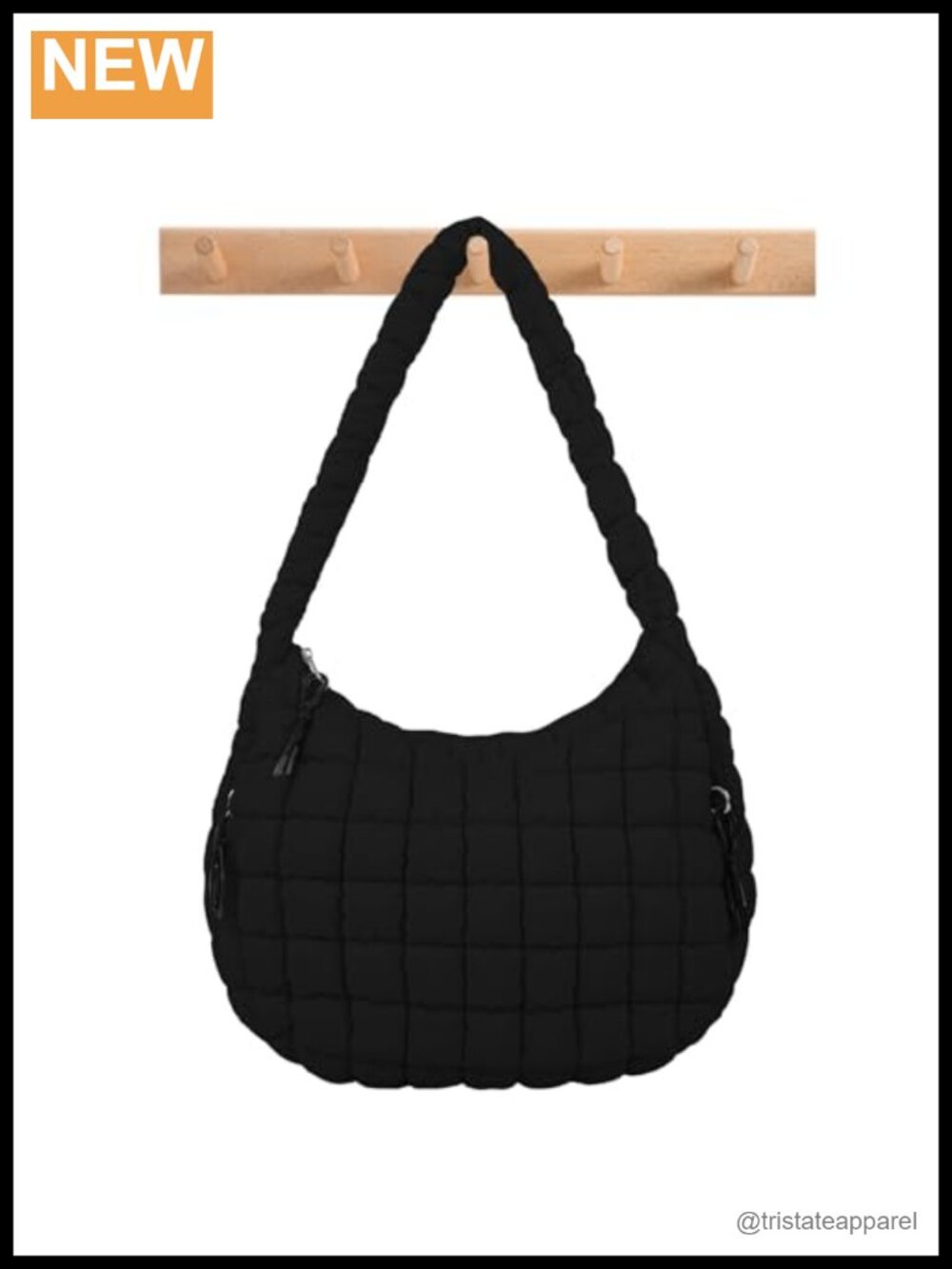 Quilted Puffer Tote Bag Nylon Crossbody Shoulder Hobo Handbag Travel